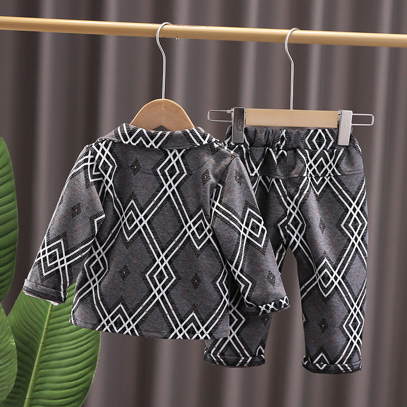 [340215] - Setelan 3 in 1 Jas Blazer Formal Anak Cowok - Motif Regular Pattern