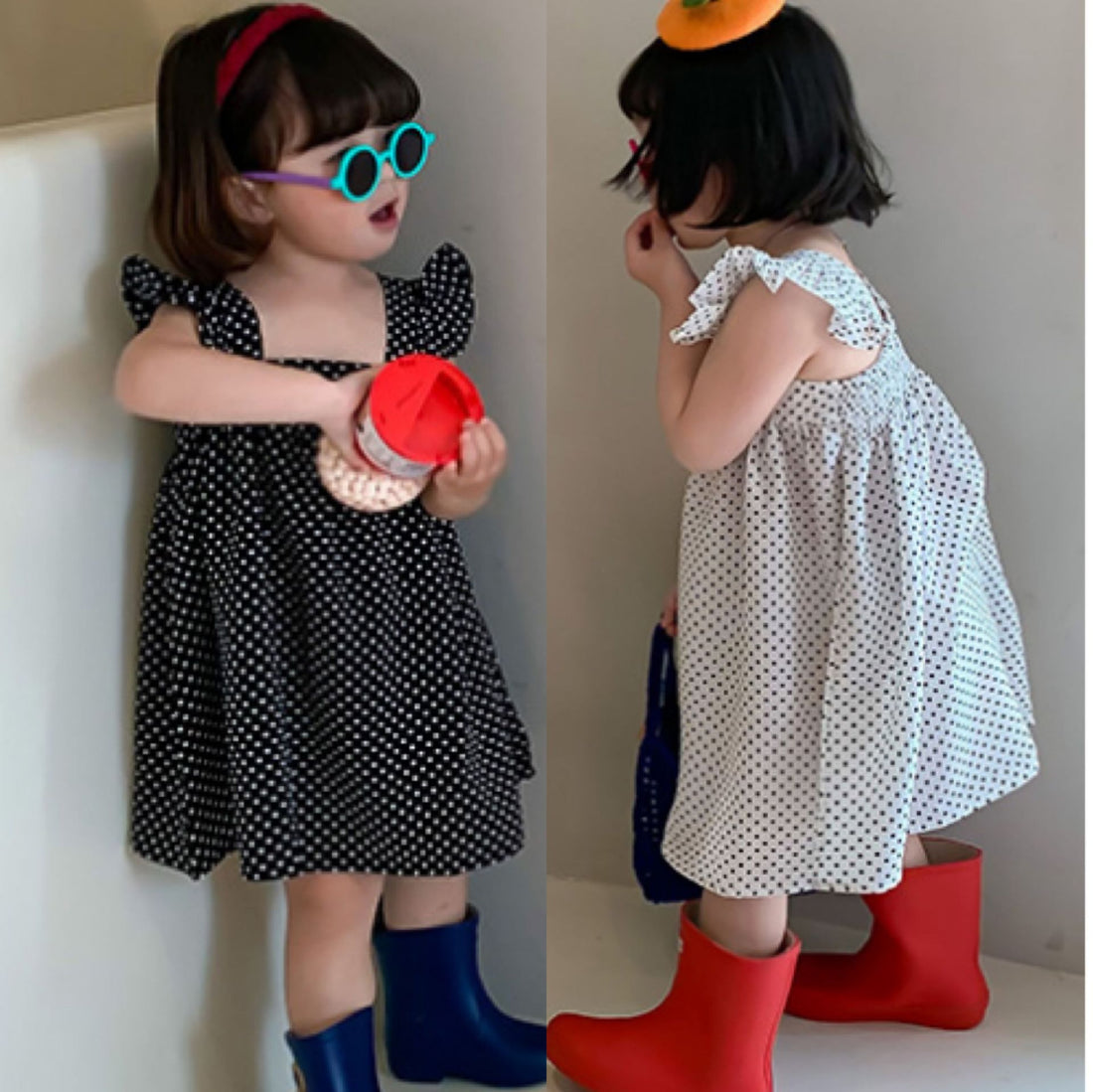 [507273] - Dress Fashion Anak Perempuan Import - Motif Fine Spots