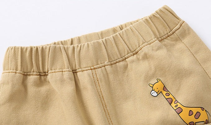[513608] - Bawahan Celana Panjang Chino Anak Cowok - Motif Little Giraffe