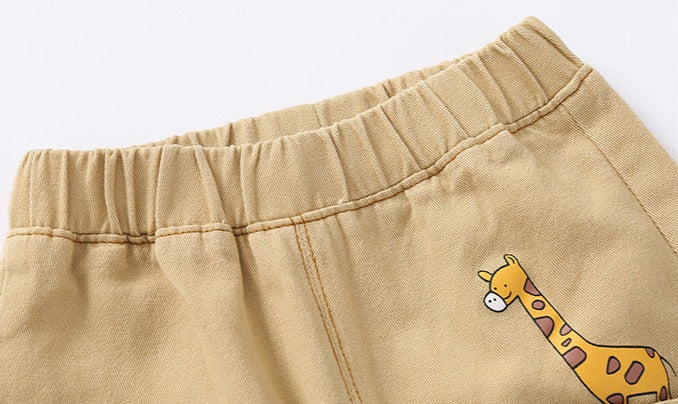 [513608] - Bawahan Celana Panjang Chino Import Anak Cowok - Motif Little Giraffe