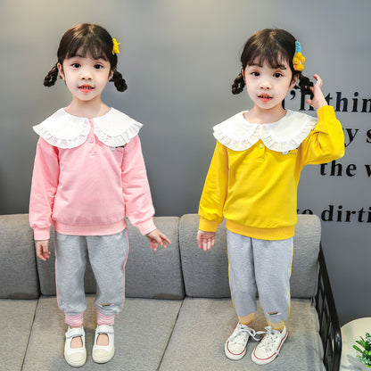 [368526] - Setelan Sweater Anak Fashionable - Motif Rainbow Cloud