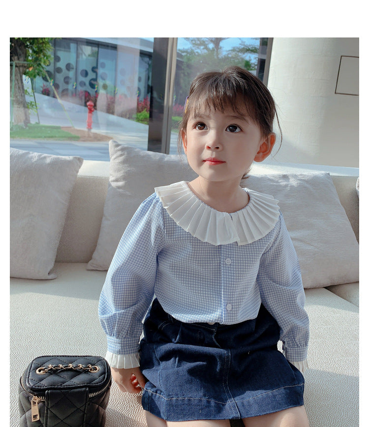 [507470] - Atasan Blouse Fashion Anak Perempuan - Motif Unique Collar