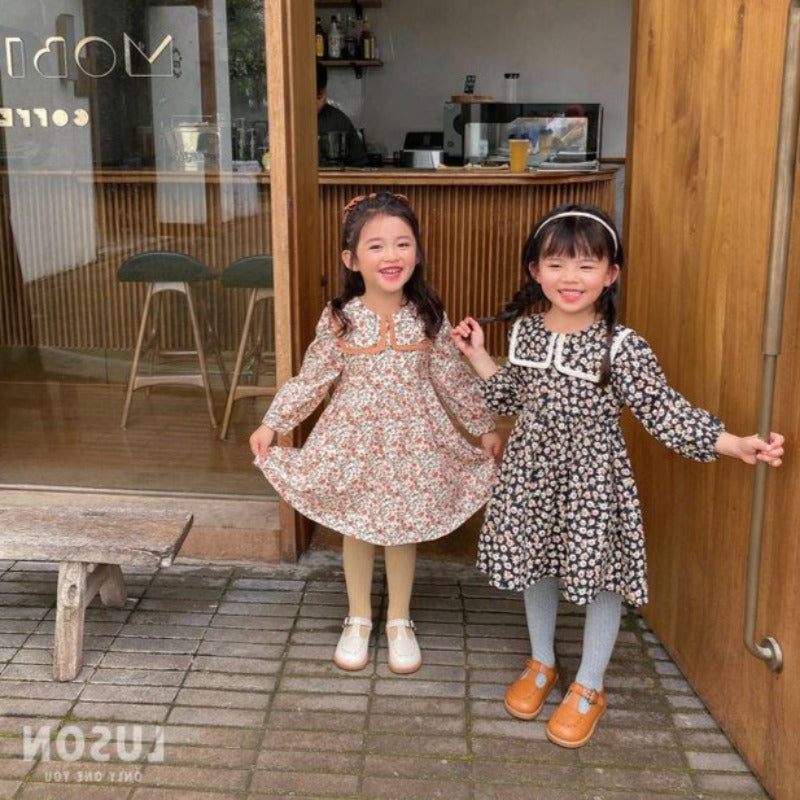 [507462] - Dress Fashion Anak Perempuan - Motif Square Collar