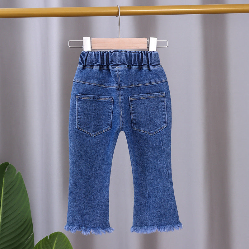 [102323] - Bawahan Jeans / Celana Panjang Anak - Motif Beautiful Crown 3D
