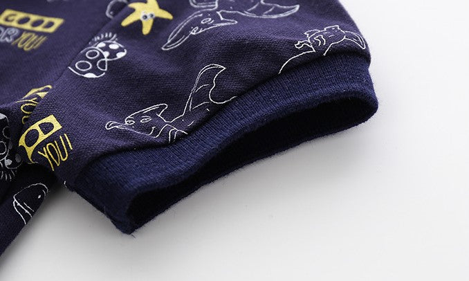 [513134] - Atasan Kaos Polo Fashion Anak - Motif Flying Dinosaur