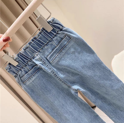 [507611] - Bawahan Celana Panjang Jeans Anak Perempuan Fashion - Motif Double Button