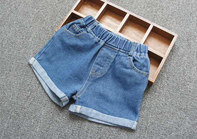 [508150] - Celana Jeans Anak Kekinian / Bawahan Pendek Anak - Motif Lower Roll