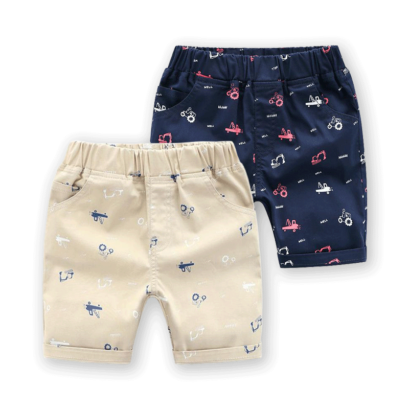 [513307] - Bawahan Pendek / Celana Style Santai Anak - Motif Tow Car
