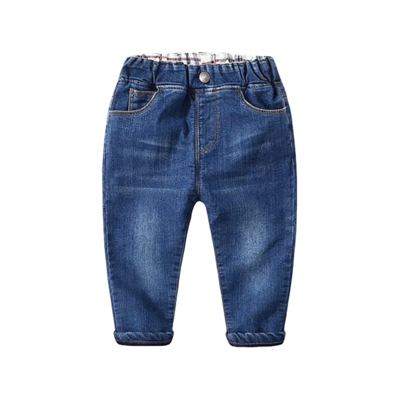 [119307] - Celana Jeans Bludru Musim Dingin - Motif Jeans Velvet