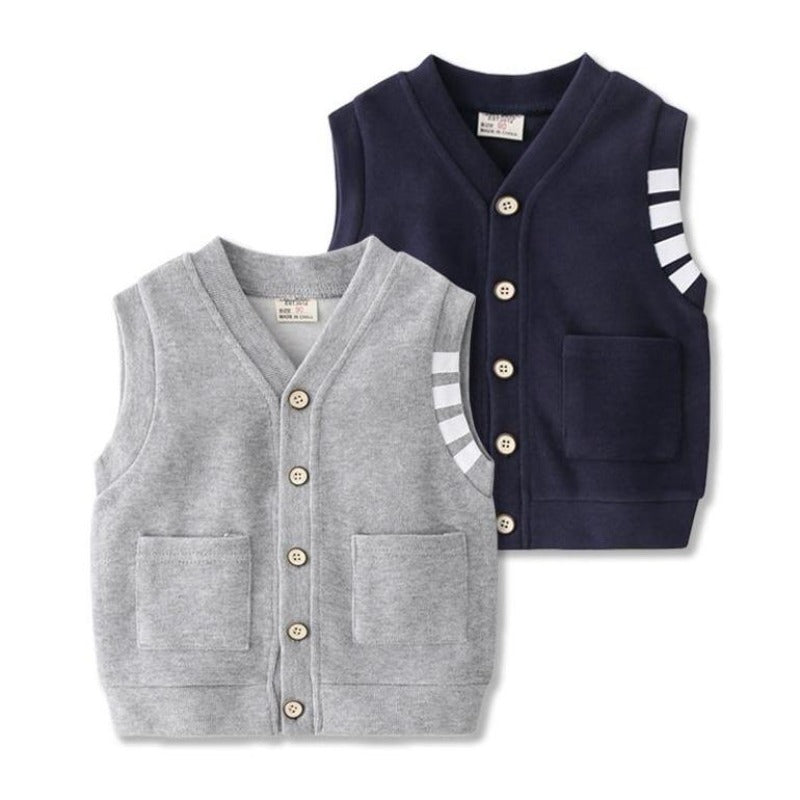 [513164] - Atasan Cardigan Kutung Anak Cowok - Motif Arm Line