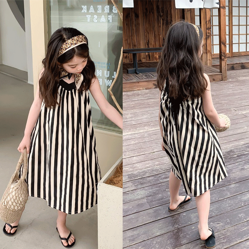 [507237] - Dress Fashion Anak Perempuan Import - Motif Long Line