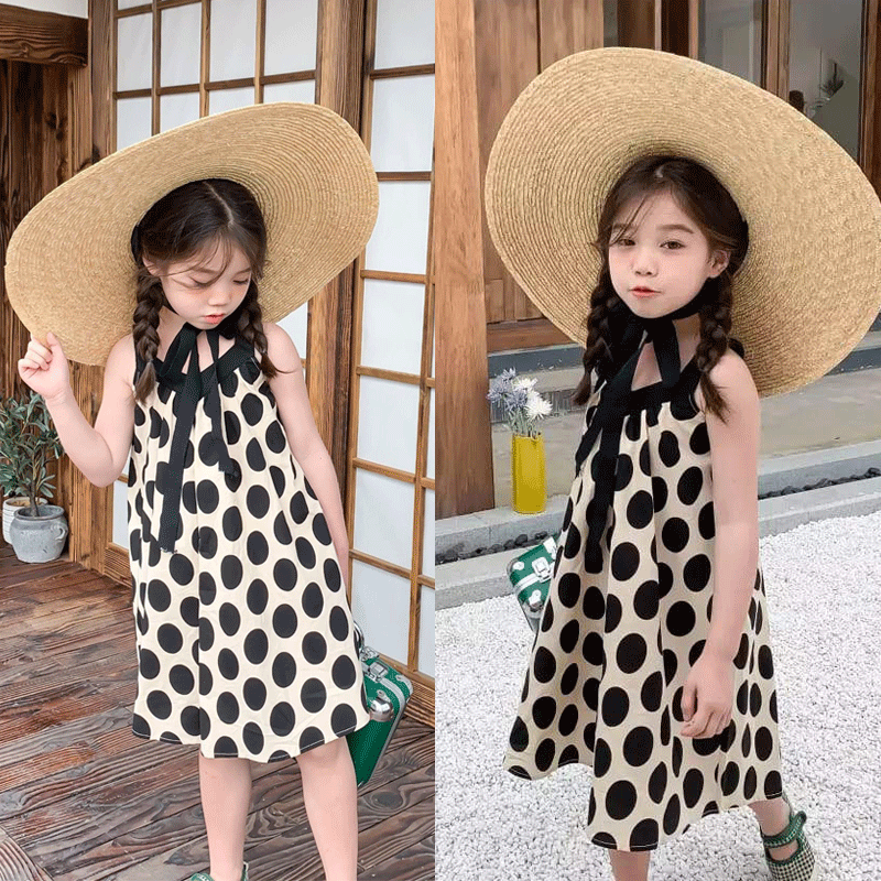 [507236] - Dress Fashion Anak Perempuan - Motif Freckles Pattern