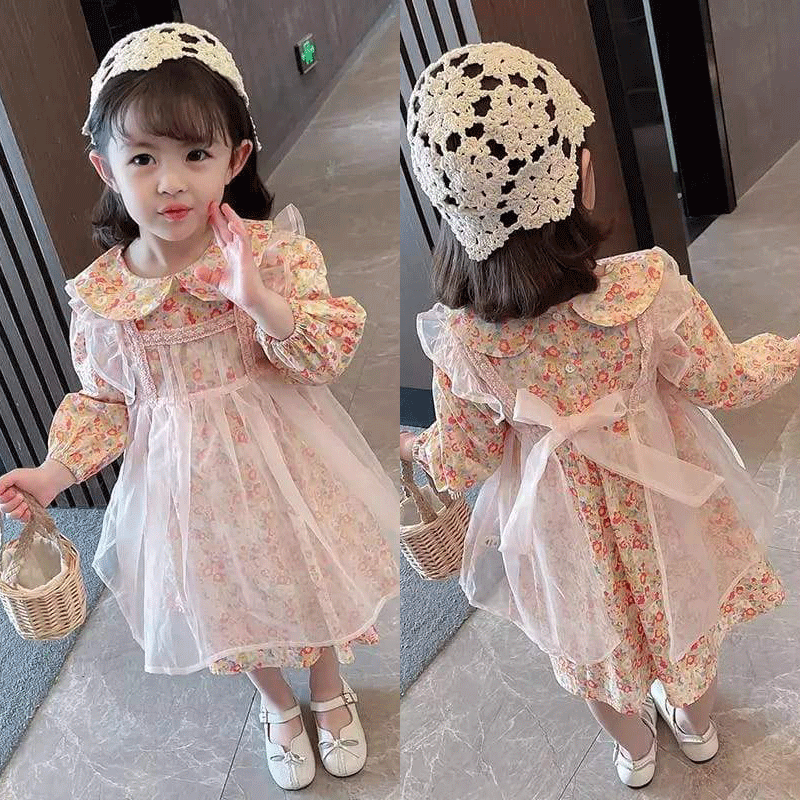 [363417] - Dress Fashion Anak Perempuan Import - Motif Beautiful Flower