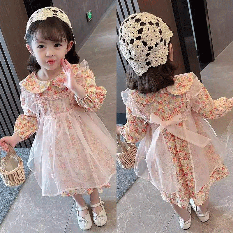 [363417] - Dress Fashion Anak Perempuan - Motif Beautiful Flower