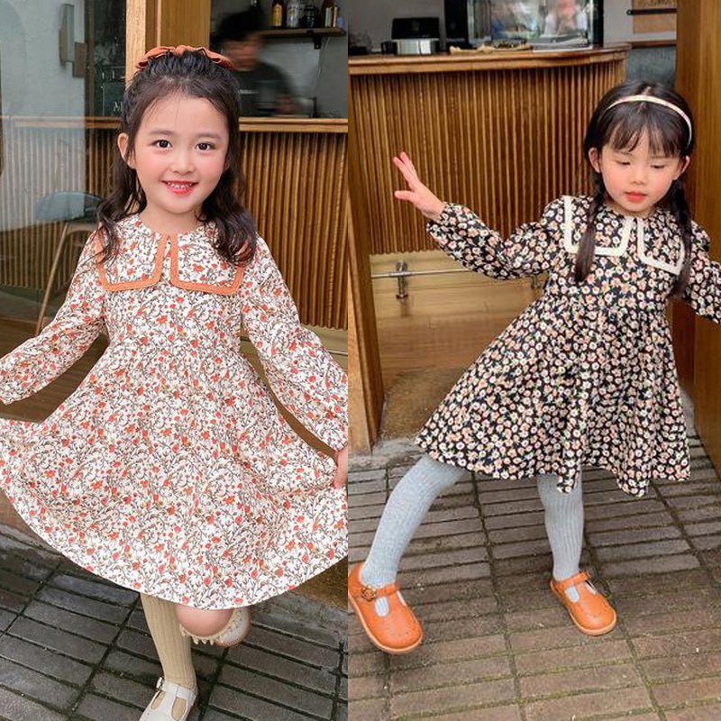 [507462] - Dress Fashion Anak Perempuan - Motif Square Collar