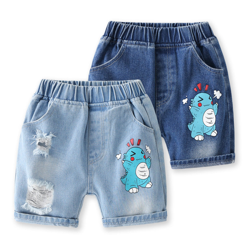 [513356] - Celana Jeans Pendek Fashion Anak - Motif Monster