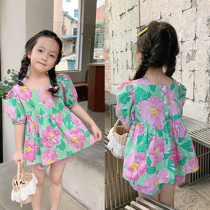 [363401] - Setelan Blouse Anak Perempuan - Motif Beautiful Flower