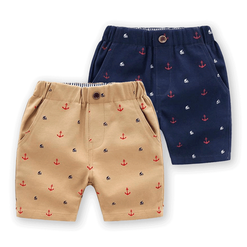 [513295] - Bawahan Pendek / Celana Style Santai Anak - Motif Sailboat Anchor