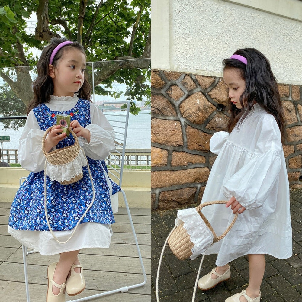 [507537] - Dress 2 In 1 Fashion Anak Perempuan - Motif Big Lace