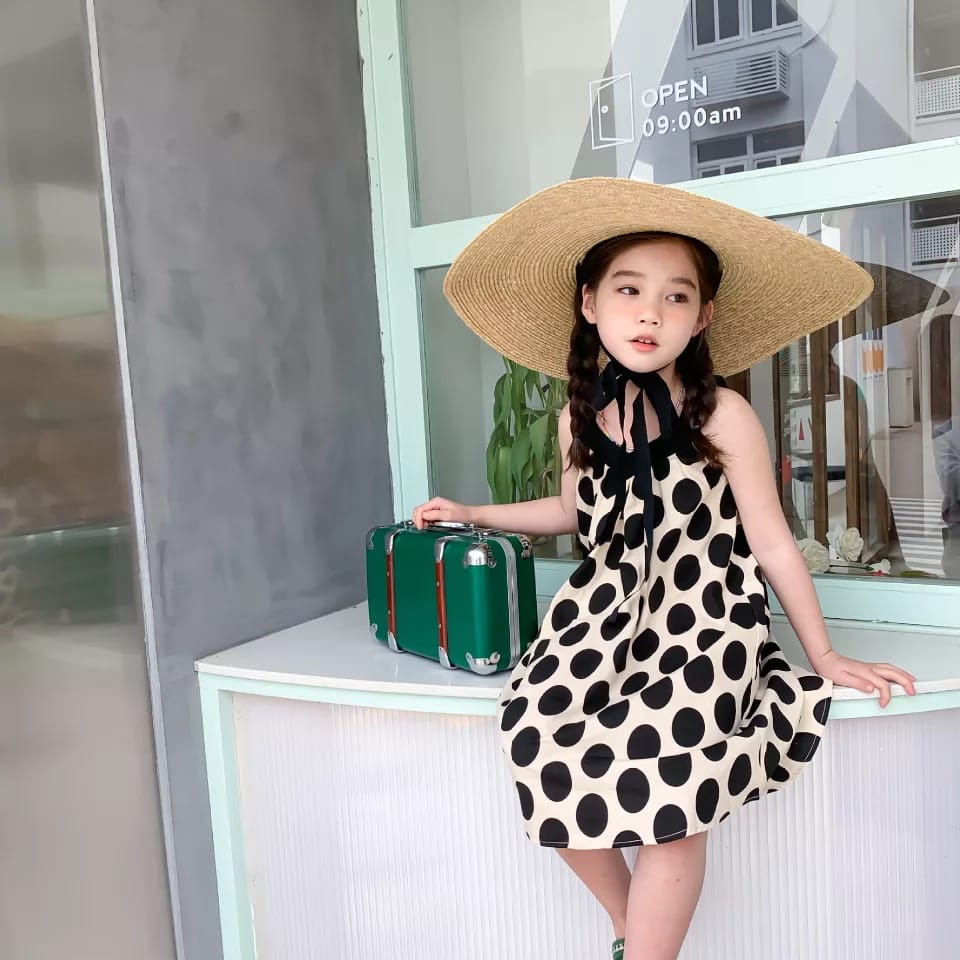 [507236] - Dress Fashion Anak Perempuan - Motif Freckles Pattern