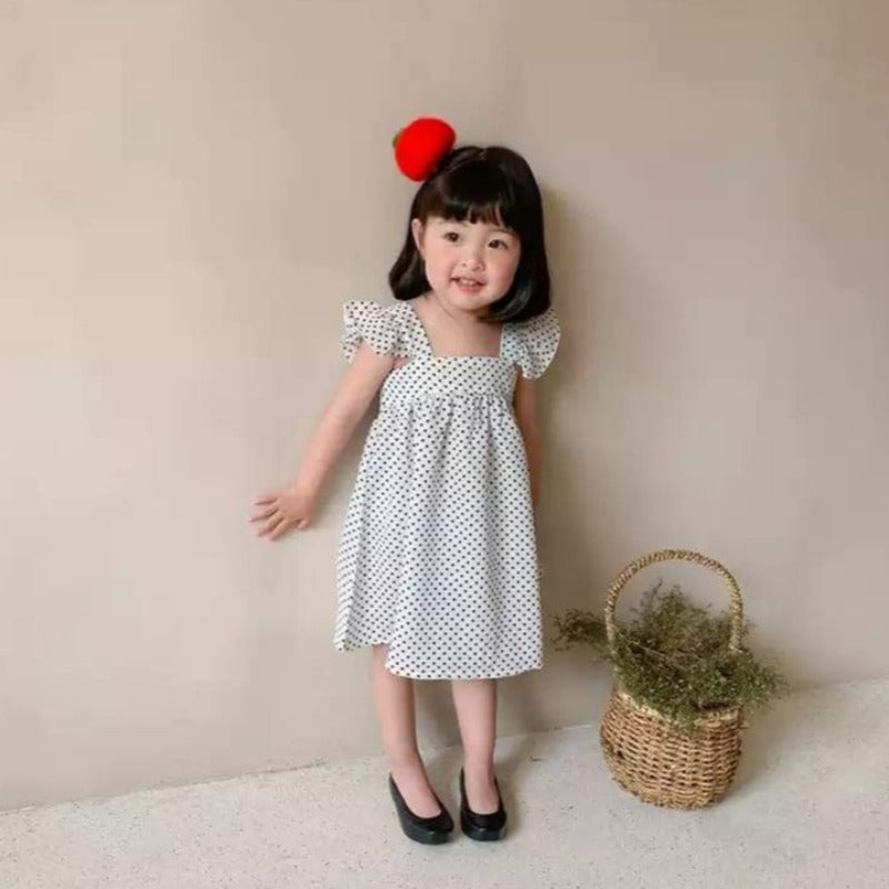 [507273] - Dress Fashion Anak Perempuan - Motif Fine Spots