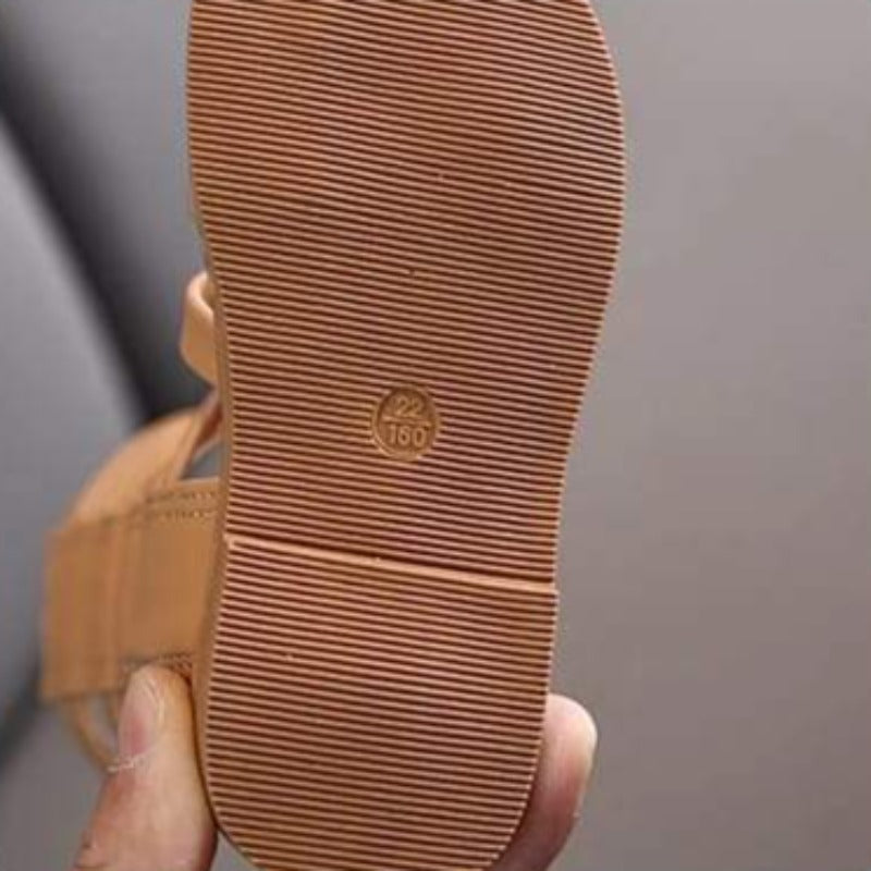[381193] - Sepatu Sandal Gladiator Anak Import - Motif Strap Zipper