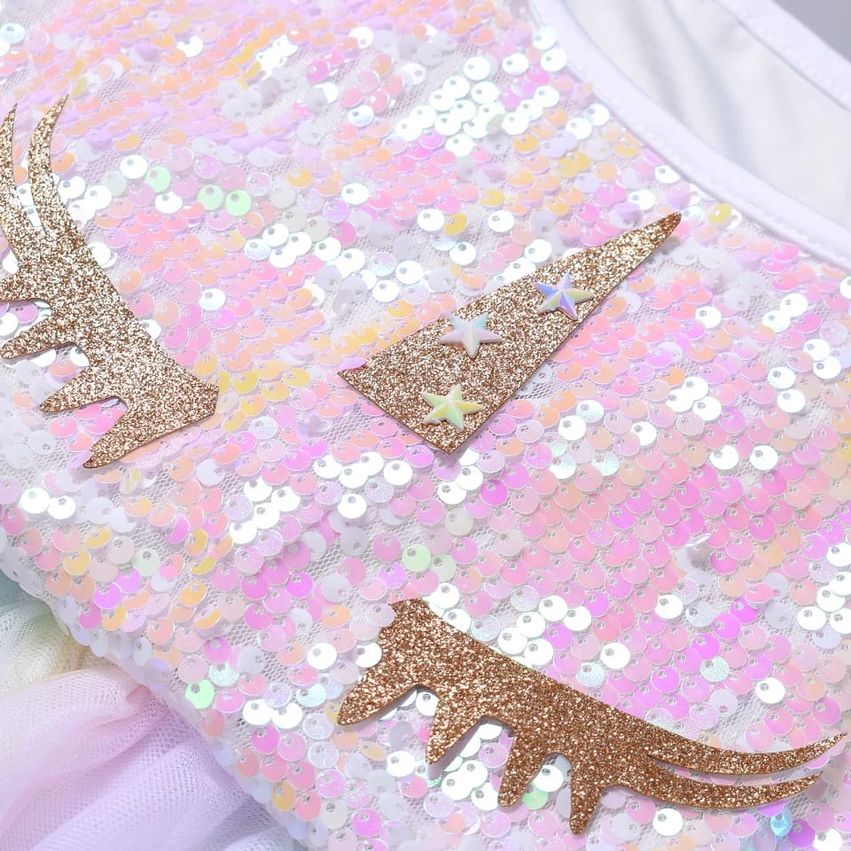 [363290] - 3D Setelan Fashion Anak Perempuan - Motif 3D Rainbow Bead