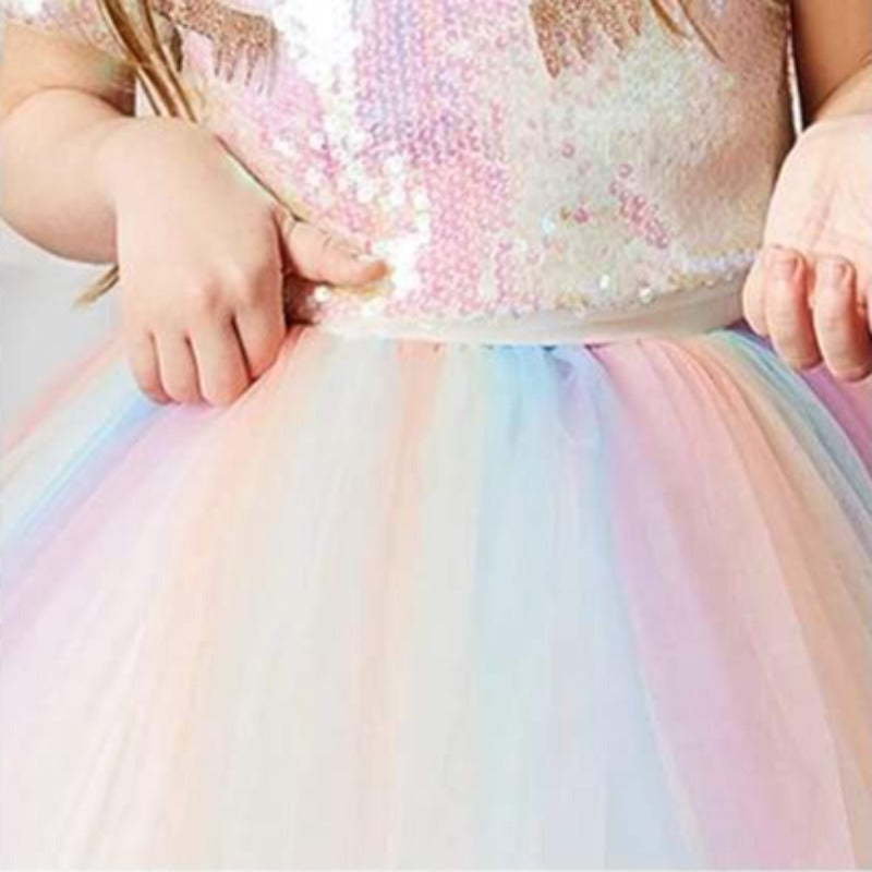 [363290] - 3D Setelan Fashion Anak Perempuan - Motif 3D Rainbow Bead