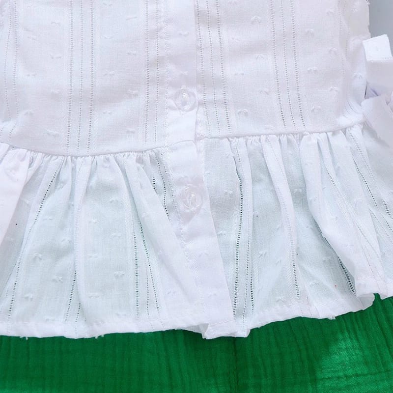 [102371] - Baju Setelan Kutung Anak Perempuan - Motif Waist Strap
