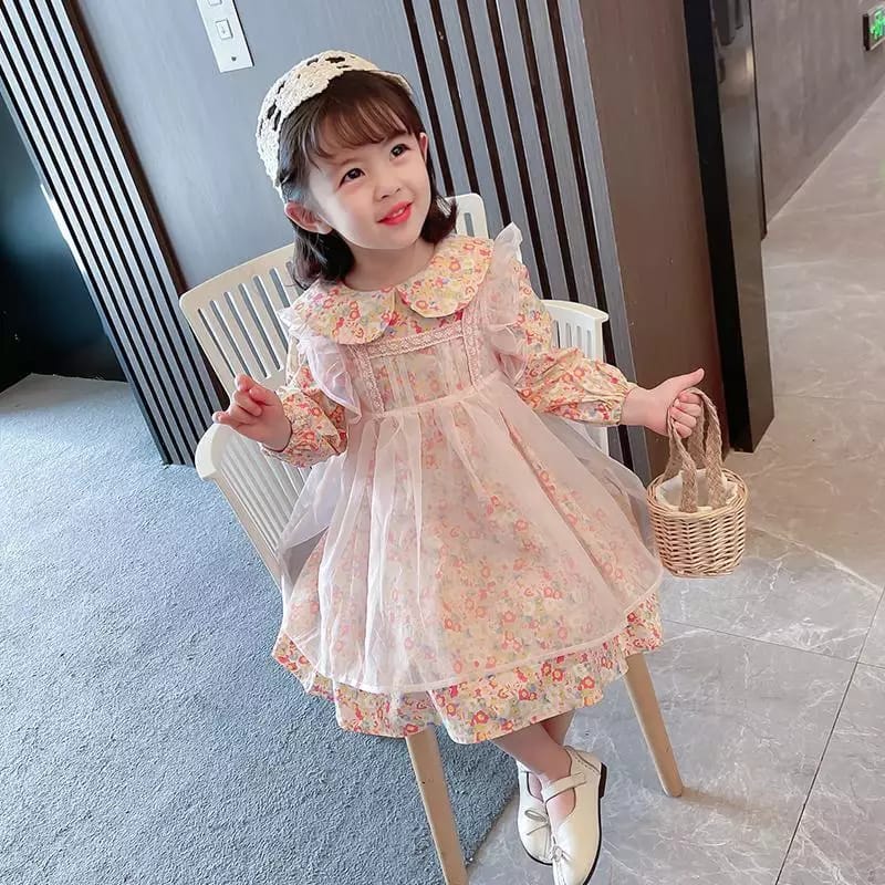 [363417] - Dress Fashion Anak Perempuan - Motif Beautiful Flower