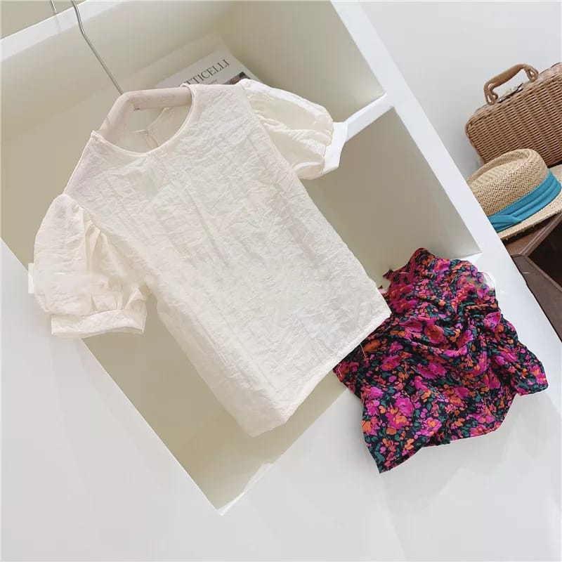 [363436] - Oneset Floral Klasik Cewek Baju Fashion Dress Fashionable Anak Perempuan Tanggung Cewek - Motif Little Flower