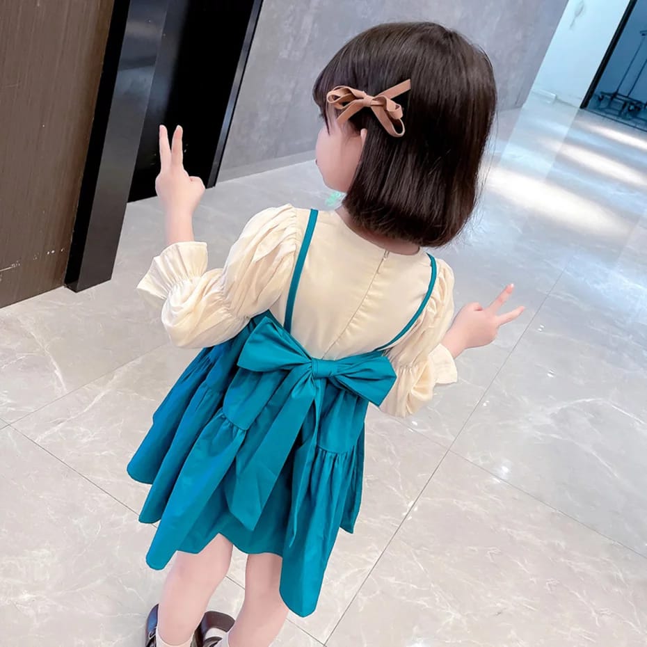 [363408] - Dress Fashionable Anak Perempuan - Motif Plain Color