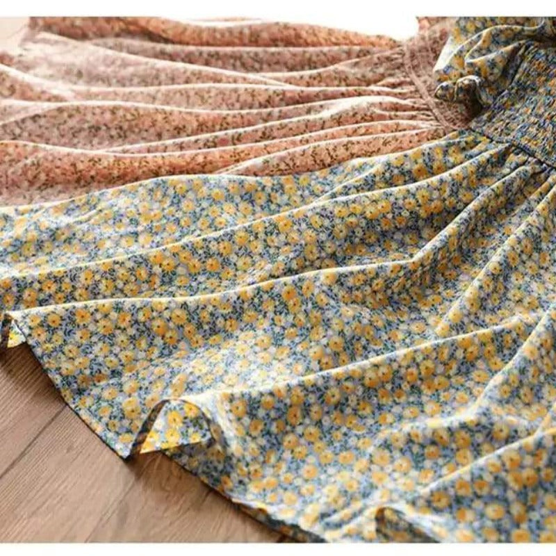 [363435] - Dress Fashion Anak Perempuan Import - Motif Little Flower