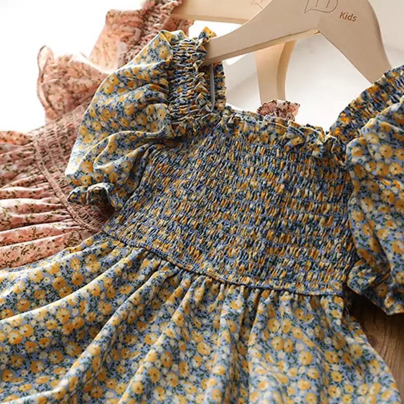 [363435] - Dress Fashion Anak Perempuan Import - Motif Little Flower