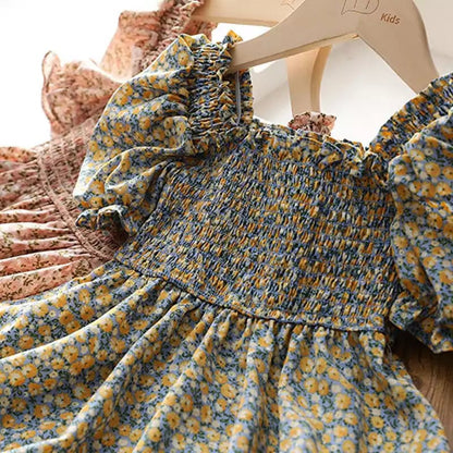 [363435] - Dress Fashion Anak Perempuan Import - Motif Little Flower