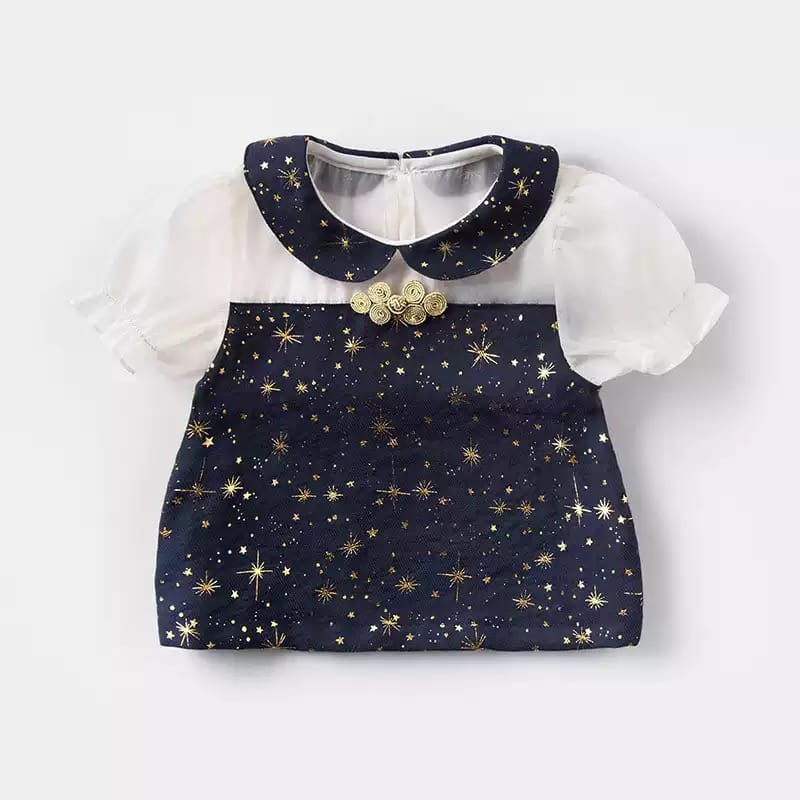 [363437] - Setelan Blouse Ootd Fashion Anak Perempuan - Motif Outer Space