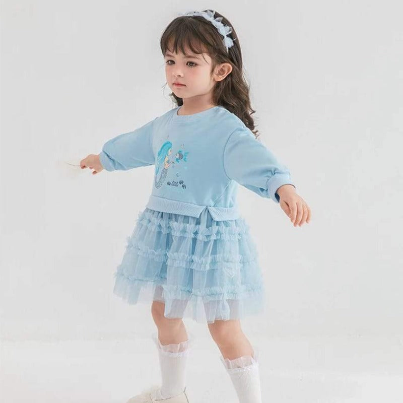 [363427] - Dress Model Sweater Fashion Anak Perempuan - Motif Plain Color