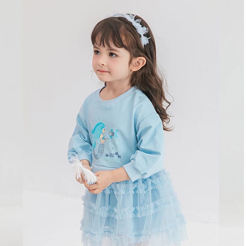 [363427] - Dress Model Sweater Fashion Anak Perempuan - Motif Plain Color