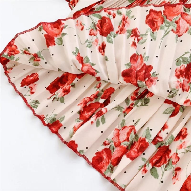 [363406] - Dress Oriental Fashion Anak Perempuan Cewek - Motif Beautiful Flower