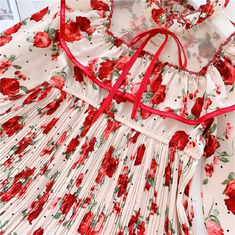 [363406] - Dress Oriental Fashion Anak Perempuan Cewek - Motif Beautiful Flower