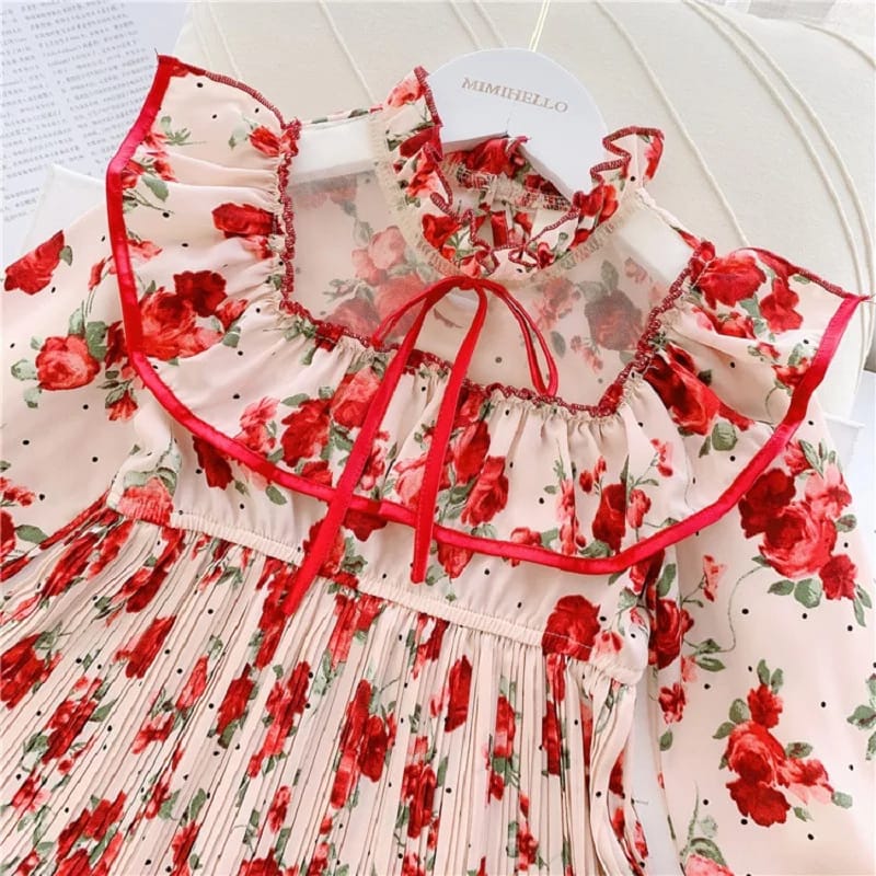 [363406] - Dress Oriental Fashion Anak Perempuan Cewek - Motif Beautiful Flower