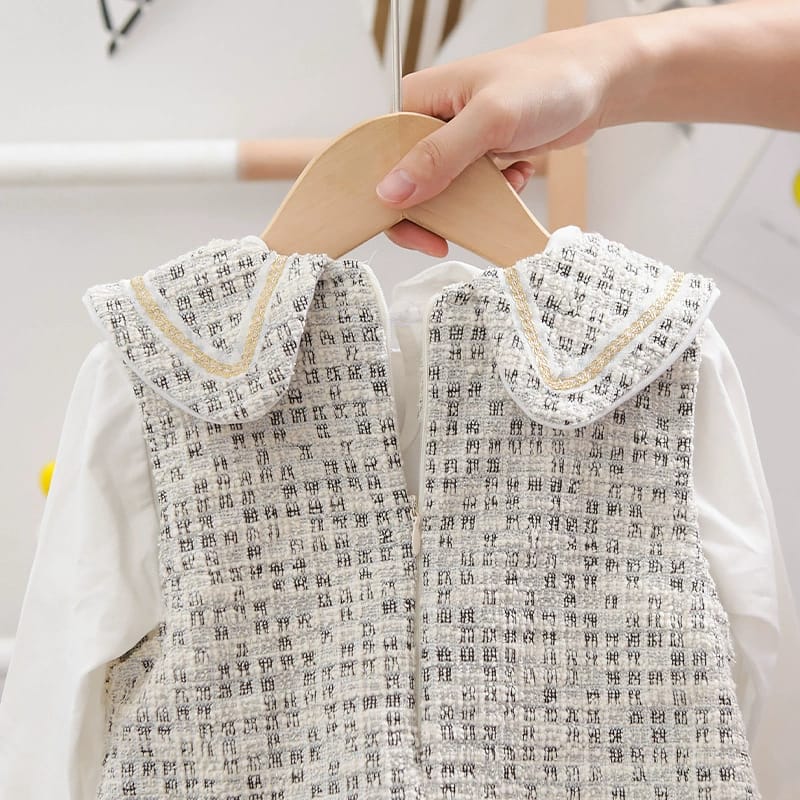 [345312] - Dress 2 in 1 Fashion Anak Perempuan - Motif Elegant Color