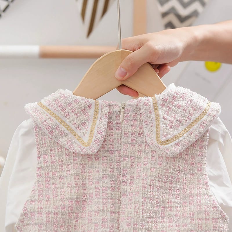 [345312] - Dress 2 in 1 Fashion Anak Perempuan - Motif Elegant Color