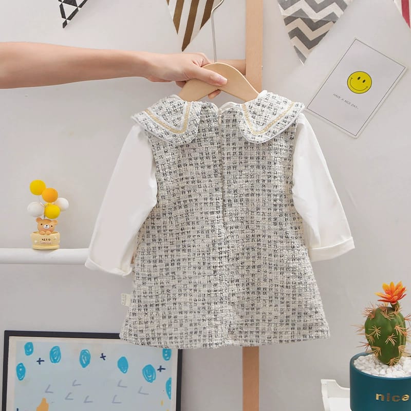 [345312] - Dress 2 in 1 Fashion Anak Perempuan - Motif Elegant Color