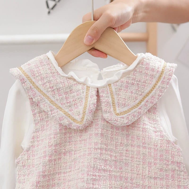 [345312] - Dress 2 in 1 Fashion Anak Perempuan - Motif Elegant Color