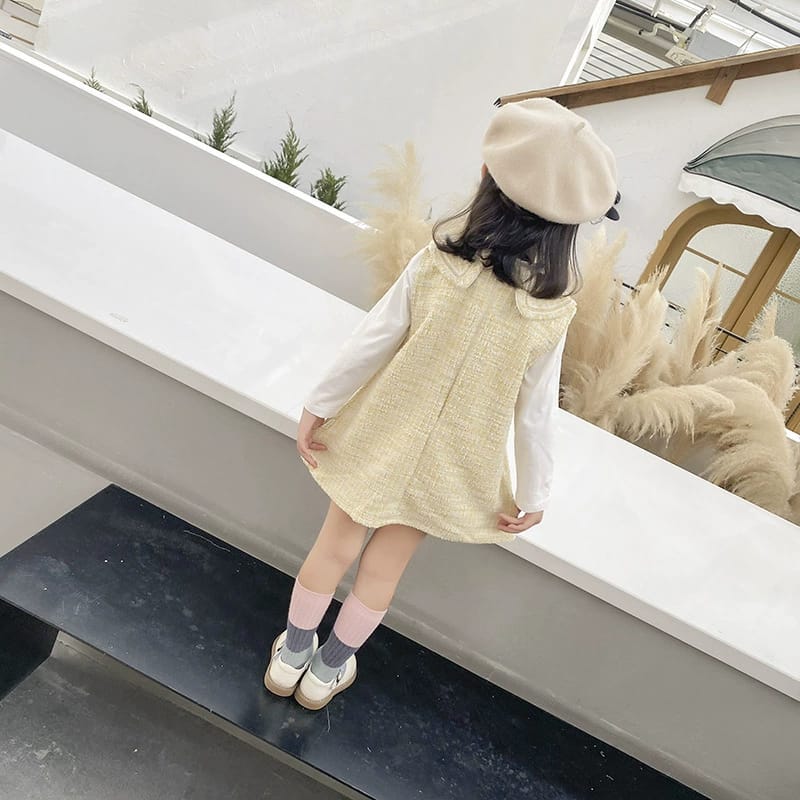[345312] - Dress 2 in 1 Fashion Anak Perempuan - Motif Elegant Color