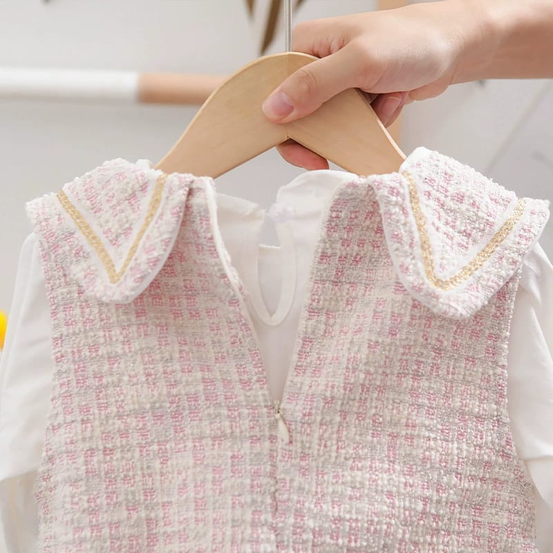 [345312] - Dress 2 in 1 Fashion Anak Perempuan - Motif Elegant Color