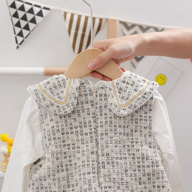[345312] - Dress 2 in 1 Fashion Anak Perempuan - Motif Elegant Color