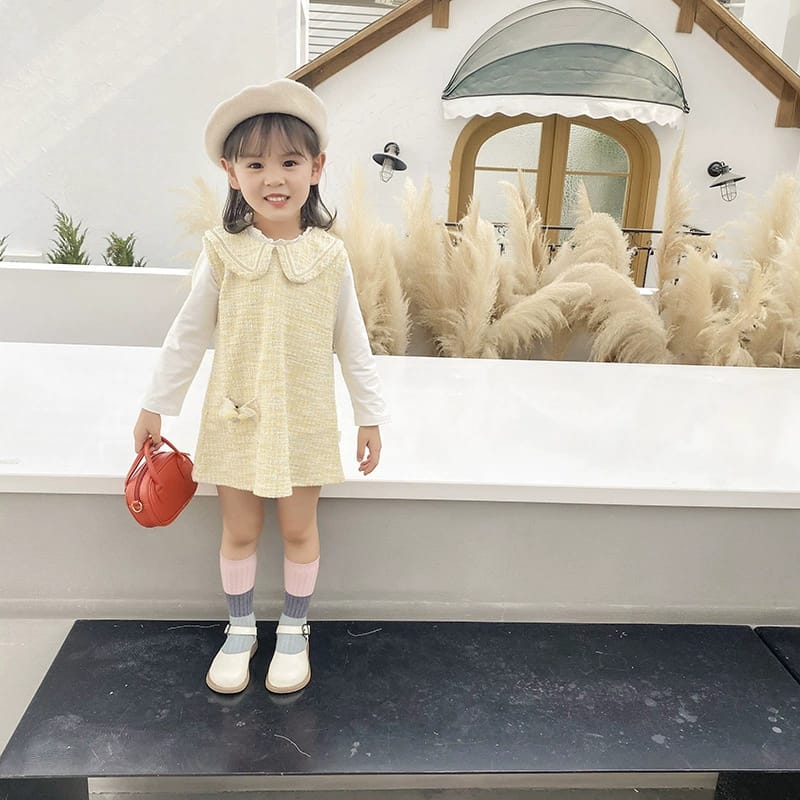 [345312] - Dress 2 in 1 Fashion Anak Perempuan - Motif Elegant Color
