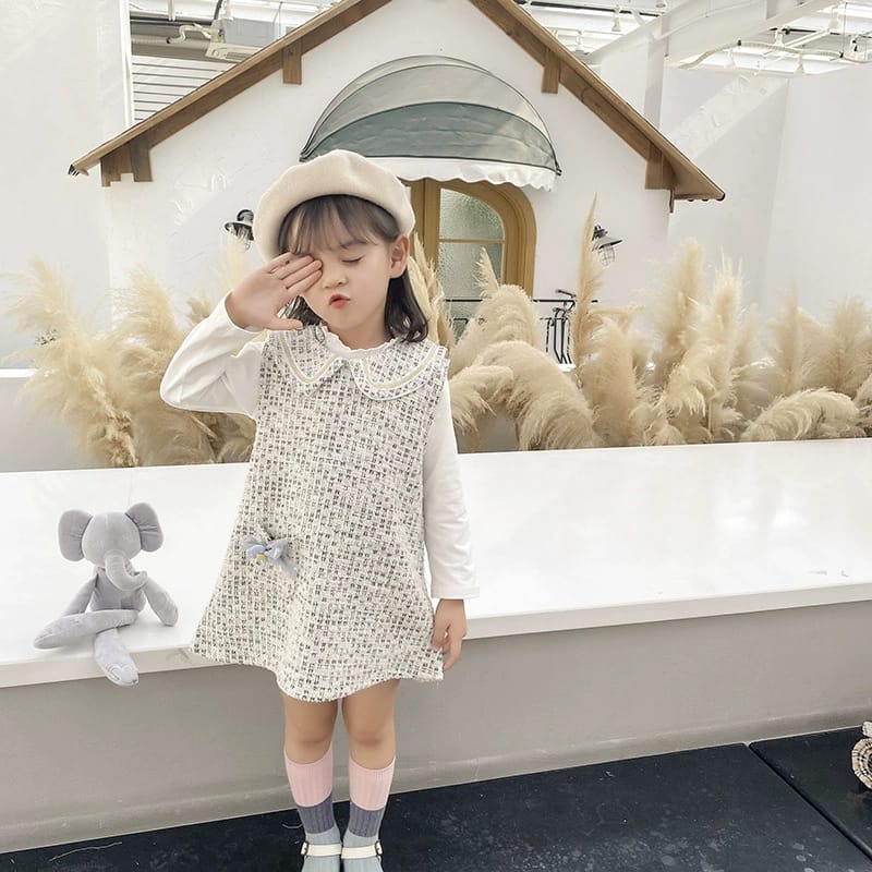 [345312] - Dress 2 in 1 Fashion Anak Perempuan - Motif Elegant Color